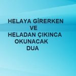 Helaya Girerken ve Çıkarken Dua 1 İlim Saati